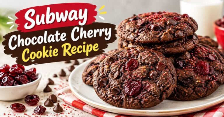 Subway Chocolate Cherry Cookie Recipe