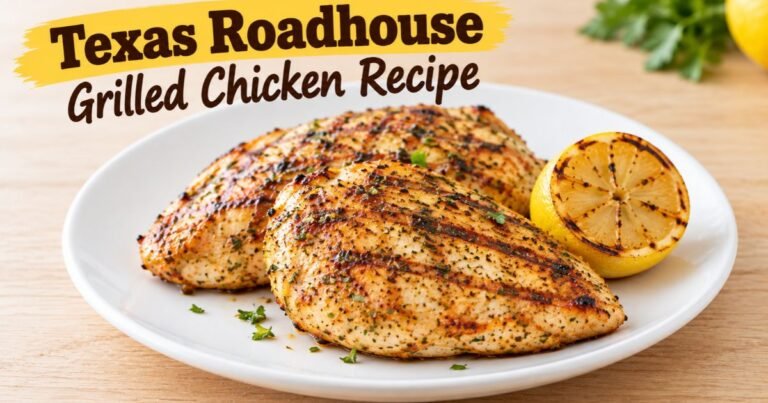 Texas Roadhouse Grilled Chicken Recipe: Tender, Juicy & Delicious